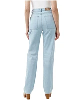 Buffalo Women's Jane Super High Rise Loose Straight Jeans