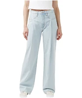 Buffalo Women's Jennifer Super High Rise Loose Straight Jeans