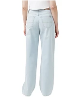 Buffalo Women's Jennifer Super High Rise Loose Straight Jeans