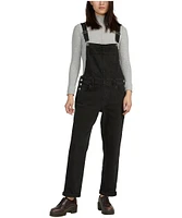 Silver Women's Baggy Fit Straight Leg Denim Overalls