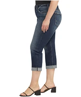 Silver Women's Suki Mid-Rise Stretch Denim Capri