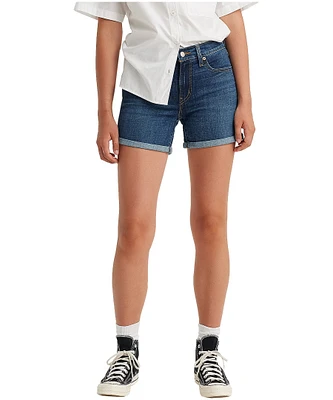 Levi's Women's Mid Rise Slim Fit Length Jean Shorts