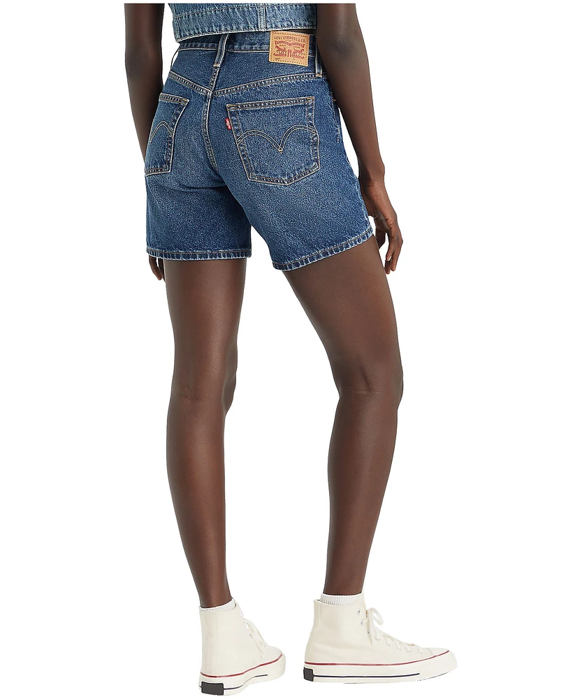 Levi's Women's 501 Originals High Rise Mid Length Jean Shorts