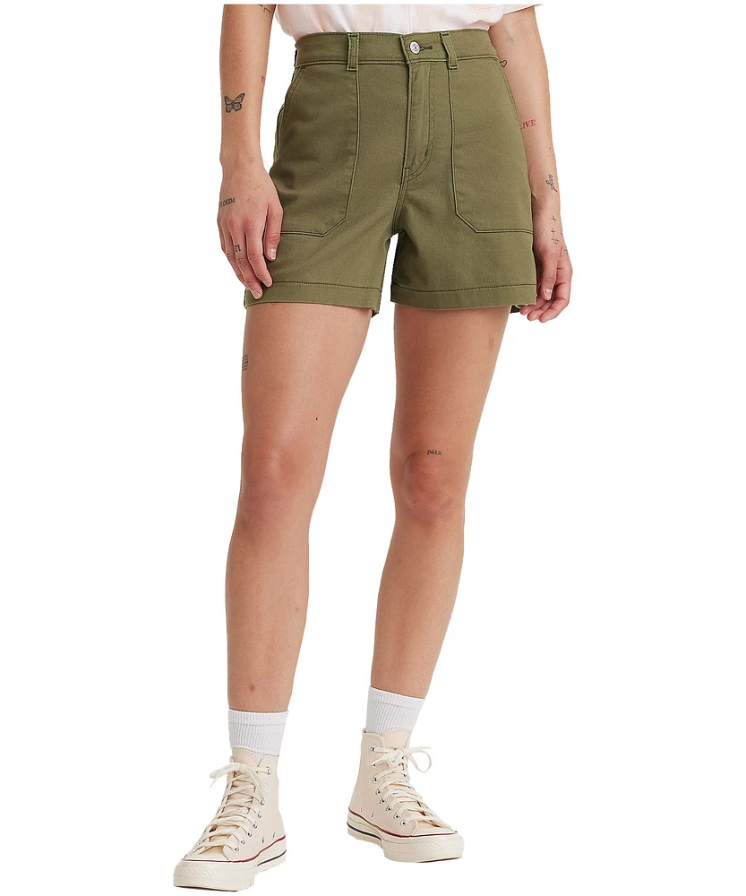 Levi's Women's Super High Rise Utility Shorts