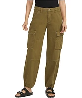 Silver Women's Relaxed Fit Cargo Pants