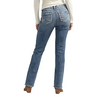 Silver Woman's Elyse Mid Rise Slim Bootcut Jeans