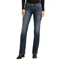 Silver Women's Tuesday Low Rise Slim Bootcut Luxe Stretch Jeans