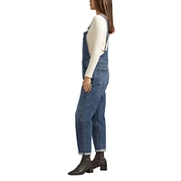 Silver Woman's Baggy Straight Leg Overall Jeans