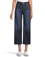 Denver Hayes Women's High Rise Wide Leg Crop Pant