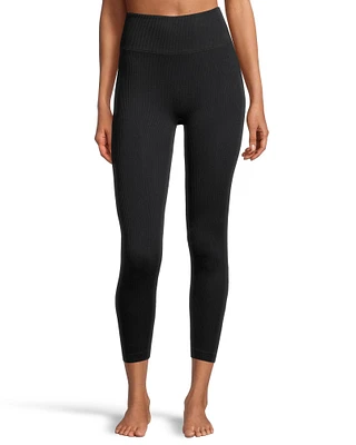 Shambhala Women's High Rise Live-In Confidence Ribbed Leggings - 7/8 Length