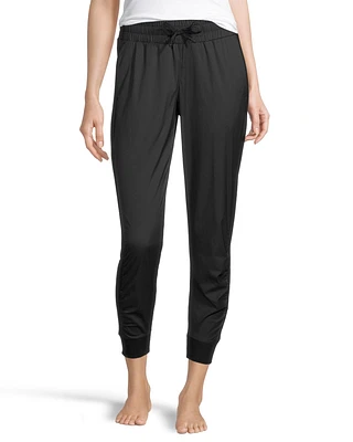 Shambhala Women's Mid Rise Ruched Woven Active Jogger Pants