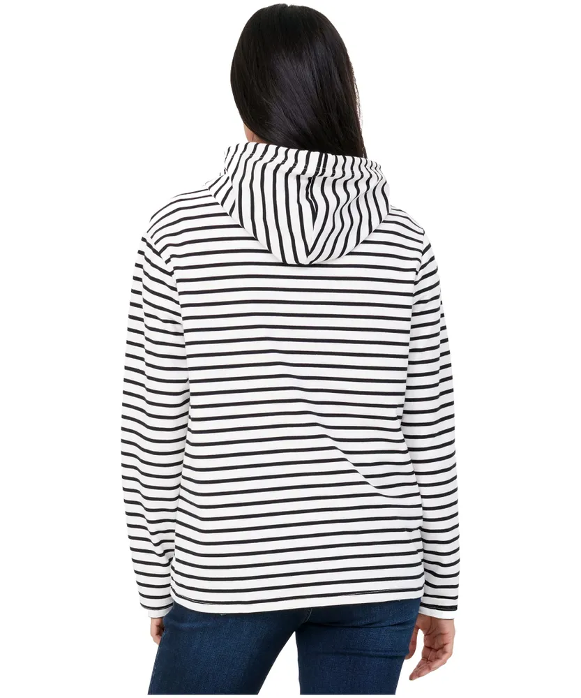 Lois Women's Coleen Stripe Hoodie Sweatshirt