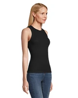 Denver Hayes Women's Semi-Fitted High Neck Rib Tank