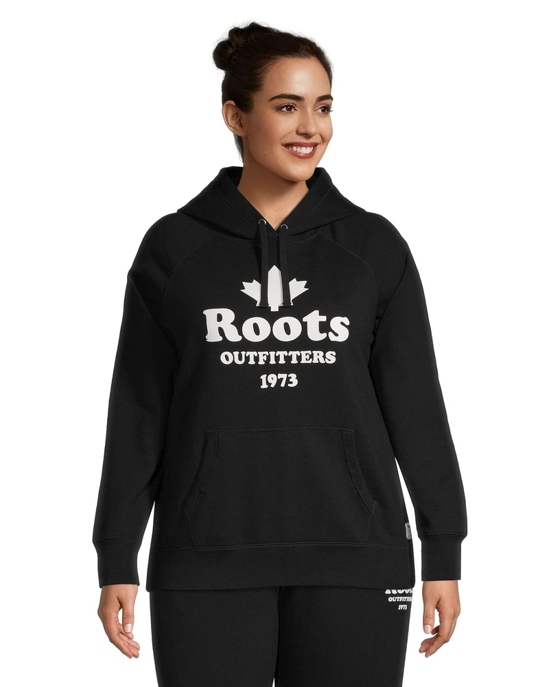 ROOTS Women's Fleece Kangaroo Hoodie Sweatshirt