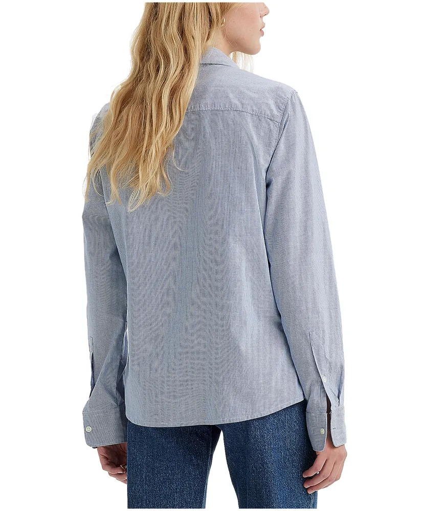 Levi's Women's Hemming Long Sleeve Button Up Blouse