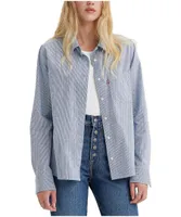 Levi's Women's Hemming Long Sleeve Button Up Blouse