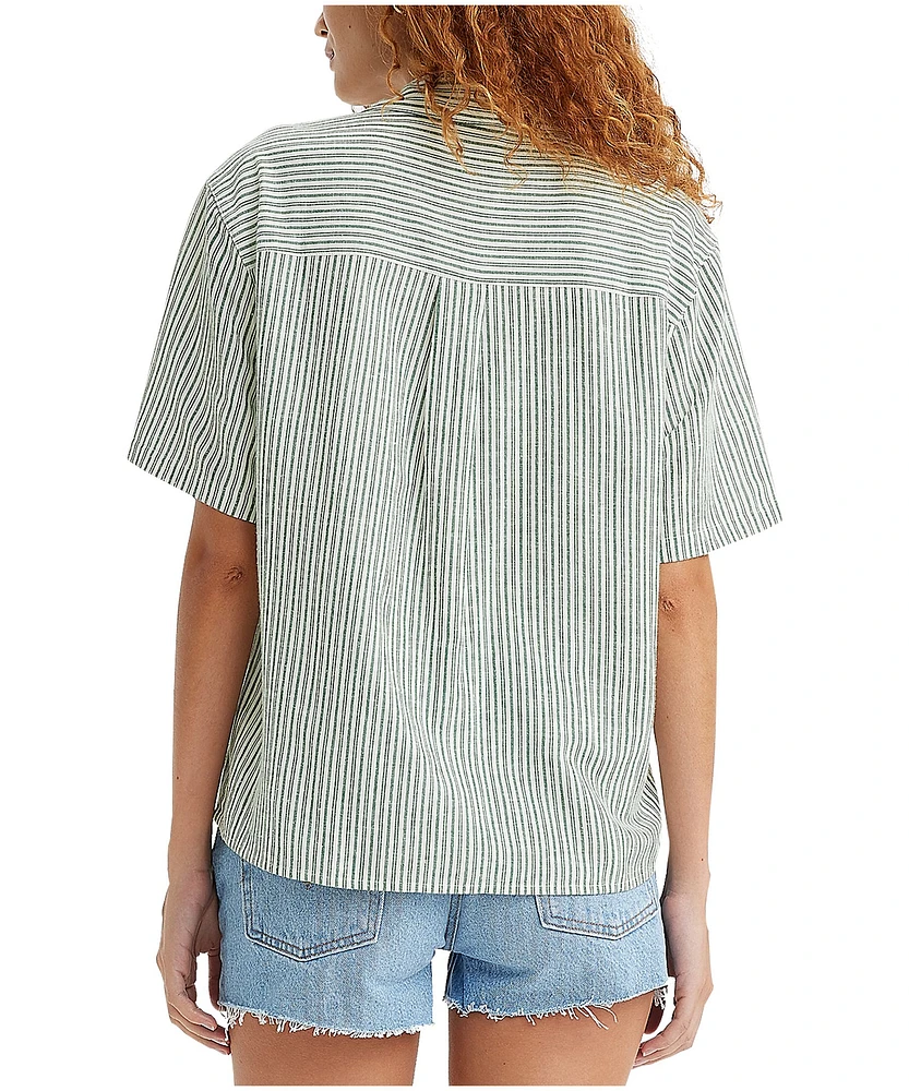 Levi's Women's Aiden Button Up Short Sleeve Shirt