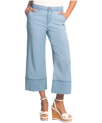 Lois Women's Clarissa 7/8 Length Wide Leg Pants