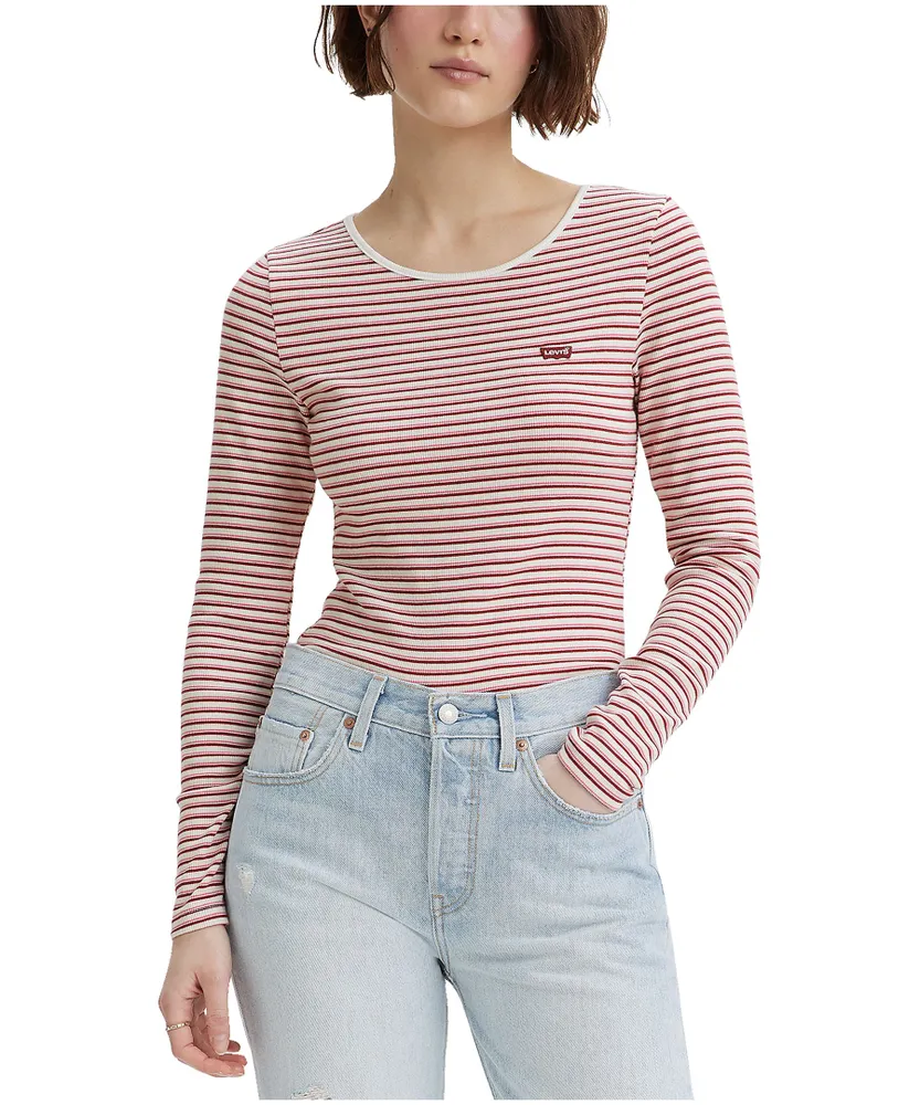 Levi's Women's Honey Long Sleeve Semi Fitted T Shirt