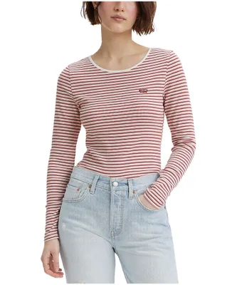 Levi's Women's Honey Long Sleeve Semi Fitted T Shirt