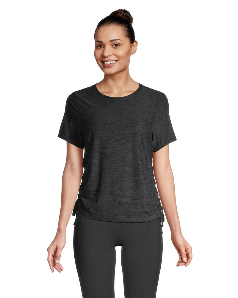 Shambhala Women's Semi Fitted Ruched T Shirt