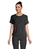 Shambhala Women's Semi Fitted Ruched T Shirt