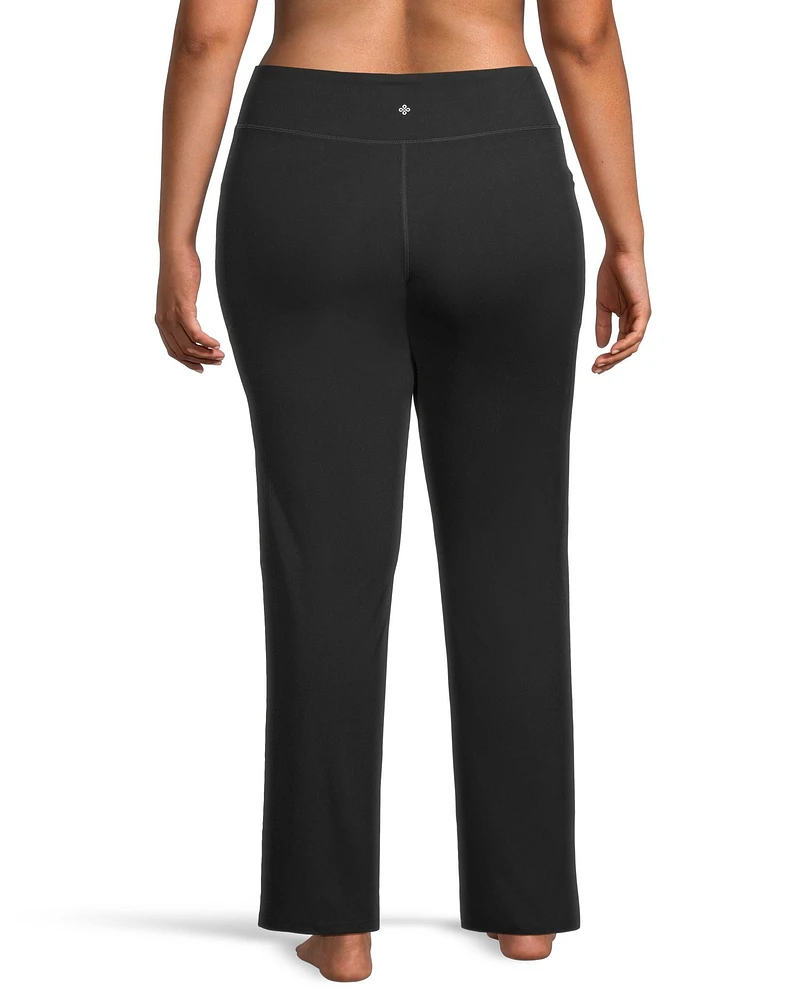 Shambhala Women's Live-In Comfort FreshTech Dry Mid Rise Straight Leg Pants