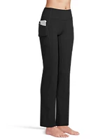 Shambhala Women's Live-In Comfort FreshTech Dry Mid Rise Straight Leg Pants