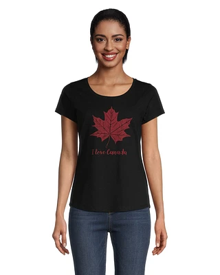 Logo T-Shirt Women's Canada Day T Shirt