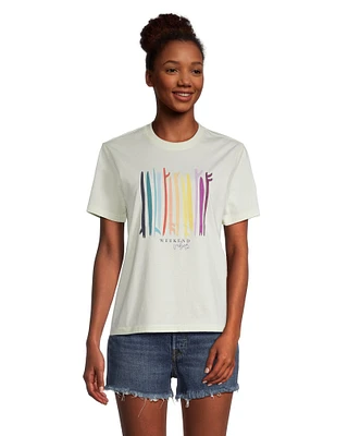 FarWest Women's Short Sleeve Graphic T Shirt