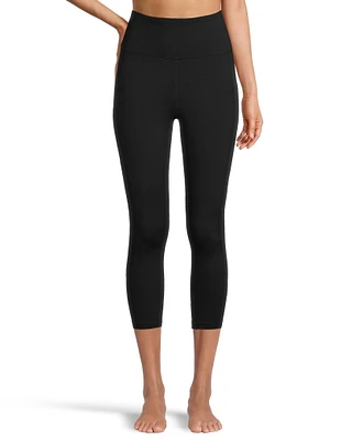 Shambhala Women's Comfort High Rise Crop Legging with Pocket