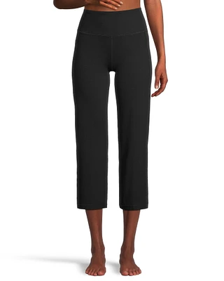 Shambhala Women's Live-in Comfort High Rise Straight Crop Pant with Pocket