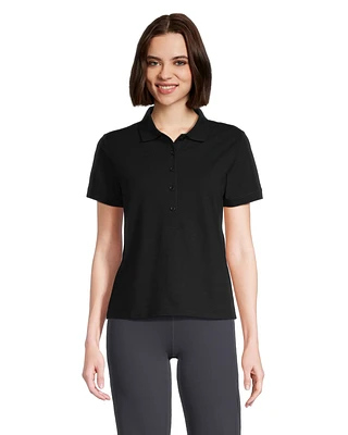 Shambhala Women's Short Sleeve Pique Polo Shirt