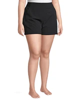 Shambhala Women's Woven Mid Rise Stretch Short