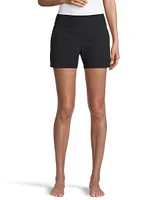 Shambhala Women's Woven Mid Rise Stretch Short