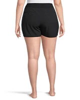 Shambhala Women's Woven Mid Rise Stretch Short