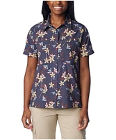 Columbia Women's Silver Ridge Omni-Shade Short Sleeve Button Up Shirt