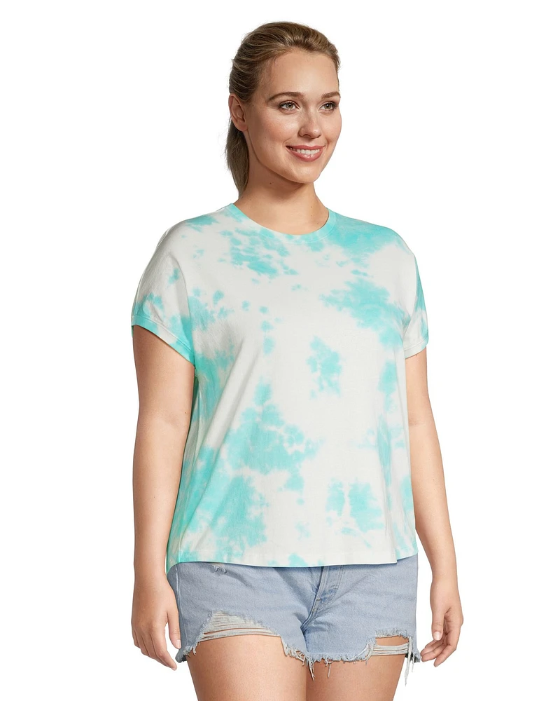 FarWest Women's Short Sleeve Tie Dye T Shirt