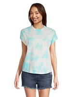 FarWest Women's Short Sleeve Tie Dye T Shirt