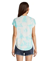 FarWest Women's Short Sleeve Tie Dye T Shirt