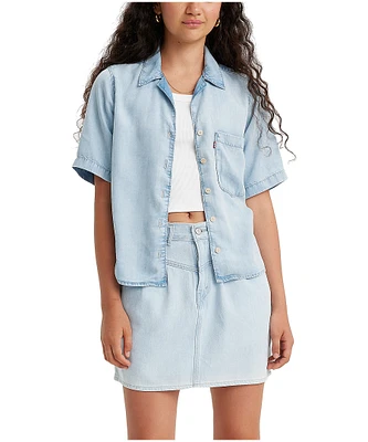 Levi's Women's Joyce Relaxed Fit Button Up Resort Shirt