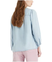 Levi's Women's Halsey Relaxed Fit 3/4 Length Sleeve Blouse