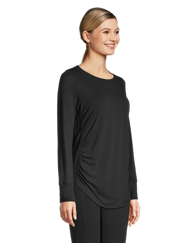 Shambhala Women's Long Sleeve Ruched T Shirt