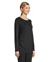 Shambhala Women's Long Sleeve Ruched T Shirt