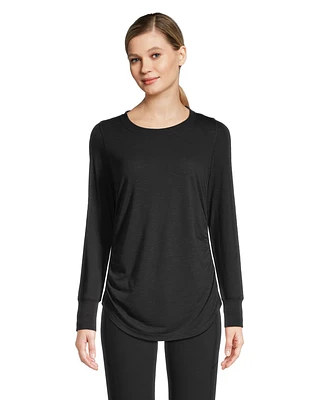 Shambhala Women's Long Sleeve Ruched T Shirt