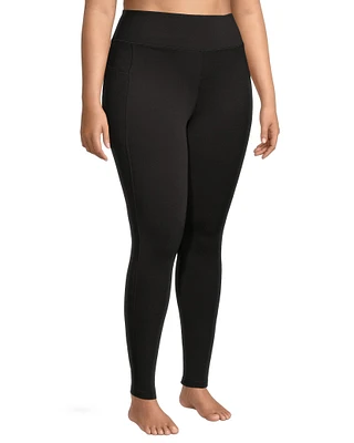 Shambhala Women's Fleece Lined Leggings with Pockets - Full Length