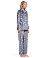 Denver Hayes Women's 2 Piece Brushed Micro Plush Pajama Set