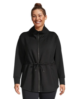 Shambhala Women's Clinched Waist Full Zip Tunic