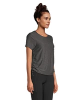 Shambhala Women's Short Sleeve Ruched Side T Shirt