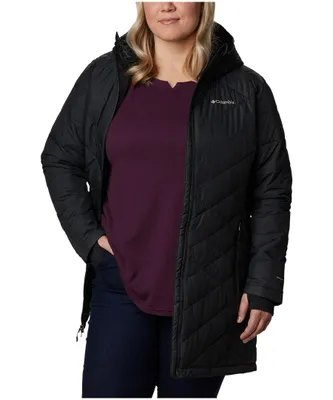 Columbia Women's Heavenly Omni-Heat Water Resistant Insulated Long Hooded Jacket